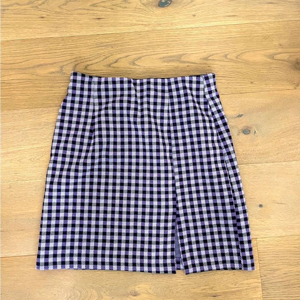Purple and black skirt
